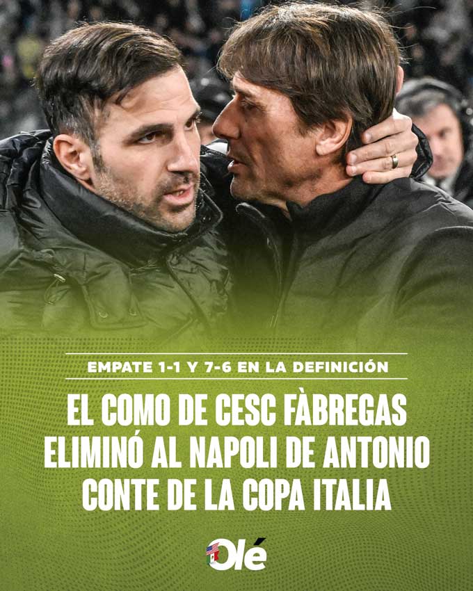 "Học trò" Fabregas lại khiến "ông thầy" Conte đau lòng