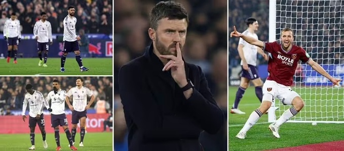 MU đã bị West Ham ngắt mạch toàn thắng dưới thời HLV Michael Carrick