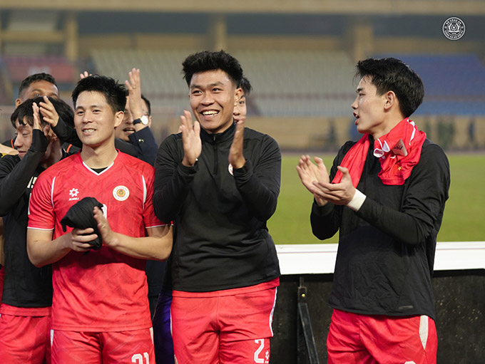 Lý Đức chưa có nhiều cơ hội thể hiện mình tại CLB Công an Hà Nội - Ảnh: Công an Hà Nội FC