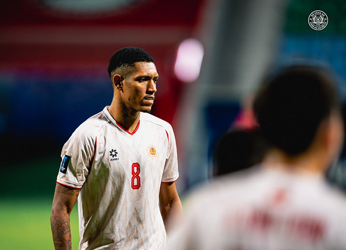 Rogerio Alves là 1 trong 2 cầu thủ không đủ tư cách thi đấu do lĩnh 3 thẻ vàng ở vòng bảng tại trận lượt đi - Ảnh: Công an Hà Nội FC 