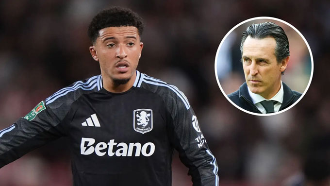 Ngay cả HLV nổi tiếng mát tay như Emery cũng không thể "hồi sinh" Sancho tại Aston Villa
