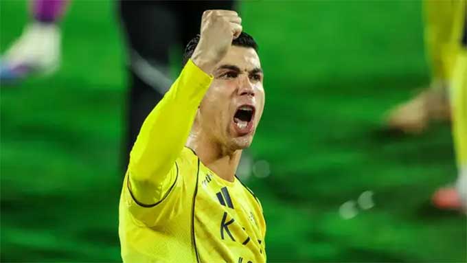 Ronaldo đã tỏa sáng rực rỡ khi lập được cú đúp