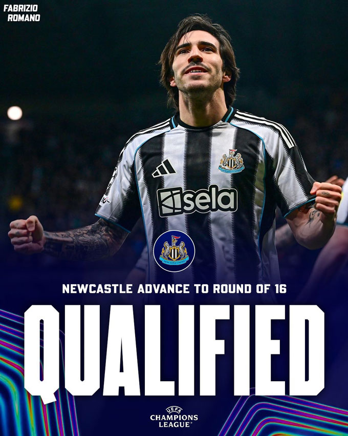 Newcastle lần đầu tiên giành quyền vào vòng knock-out Champions League