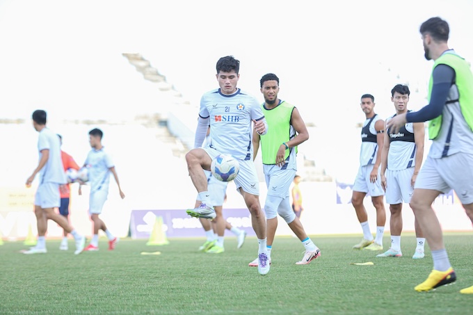 Đà Nẵng tích cực tập luyện chuẩn bị cho cuộc đón tiếp PVF-CAND. Ảnh: FBNV