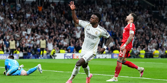 Vinicius ấn định chiến thắng 2-1 cho Real Madrid
