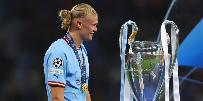 Erling Haaland liệu có lần thứ 2 đưa Man City tới chức vô địch Champions League?