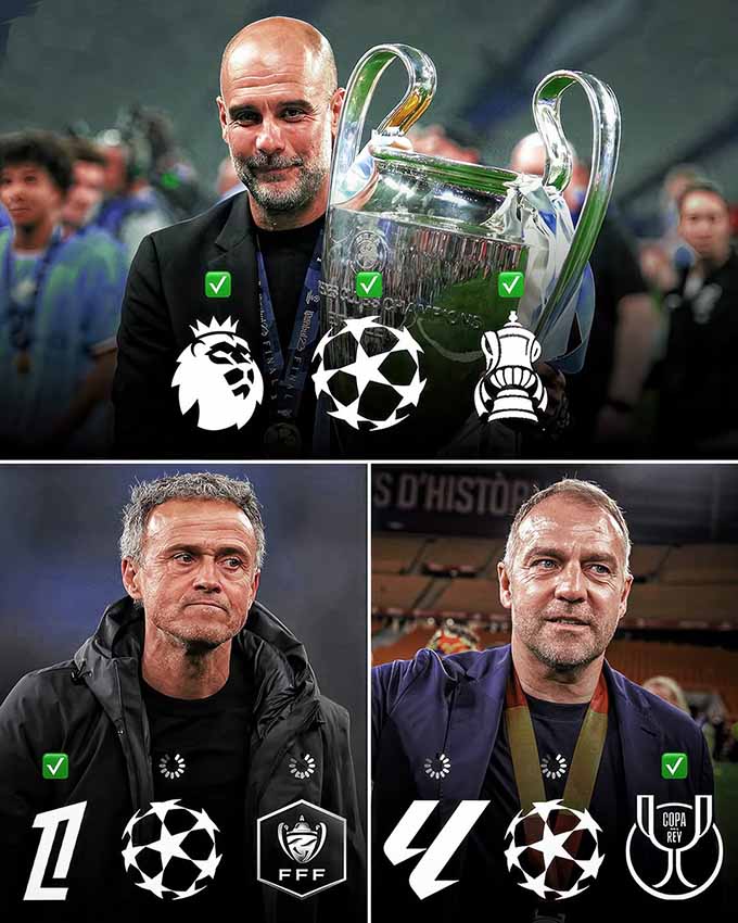 Sự kỳ vọng của giới mộ điệu đặt vào những nhà cầm quân tài danh như Pep, Flick hay Enrique