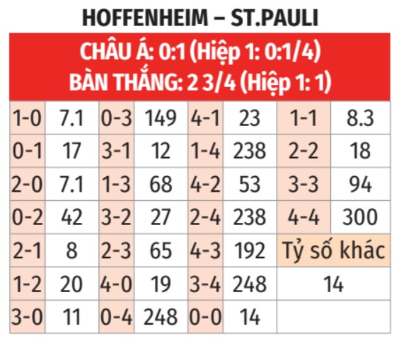 Hoffenheim vs St. Pauli 