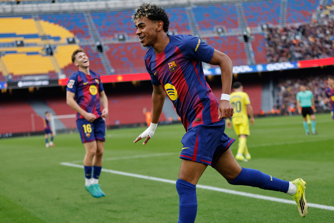 Lamine Yamal vừa tỏa sáng với 1 hat-trick vào lưới của Villarreal