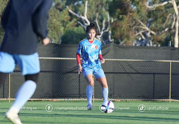Thời tiết thuận lợi ở Perth giúp ĐT nữ Việt Nam đạt trạng thái thể lực và tinh thần thi đấu cao - Ảnh: VFF