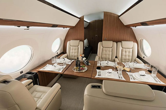  Nội thất bên trong chiếc Gulfstream G650