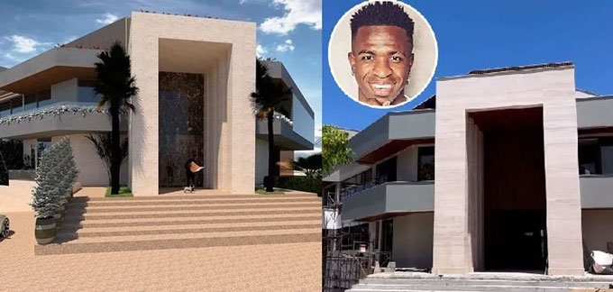 Vinicius Junior sở hữu biệt thự “khủng”
