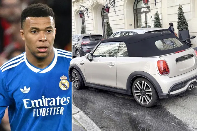 Mbappe khiến người hâm mộ bất ngờ vì đi chiếc xe Mini nhỏ gọn