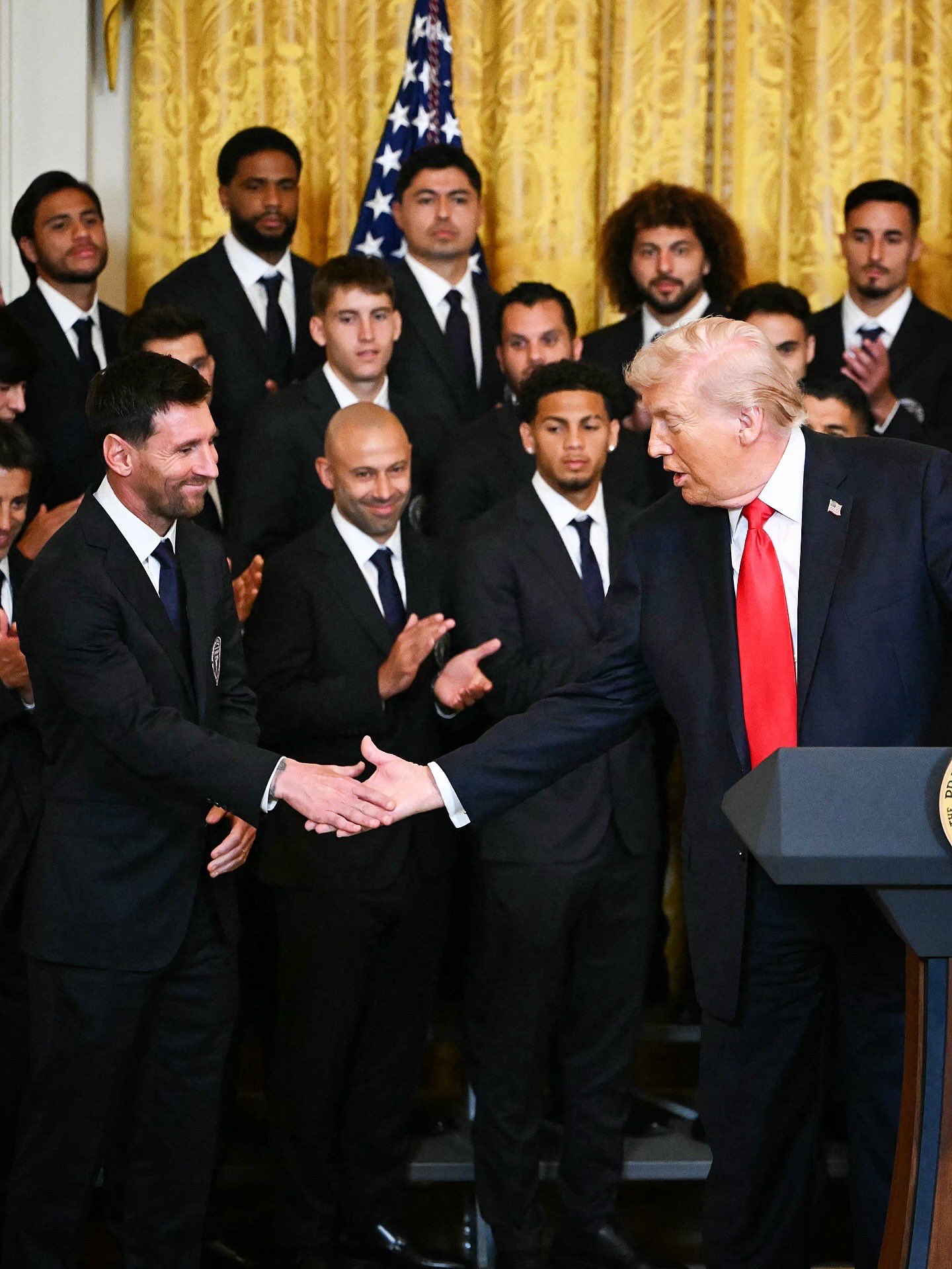 Messi diện kiến Tổng thống Donald Trump ở Nhà Trắng