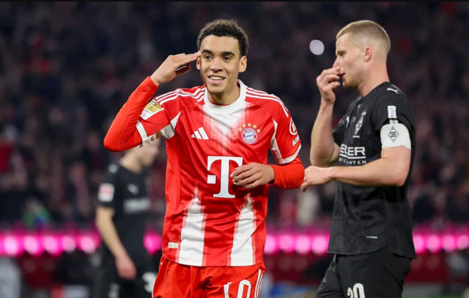 Musiala vừa ghi bàn sau khi thi đấu trở lại hậu chấn thương