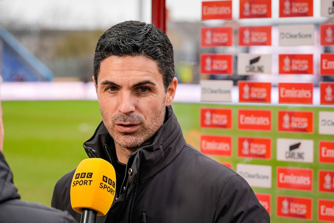 Arteta thừa nhận Arsenal chỉ tập chiến thuật mới 10 phút trước khi ra sân