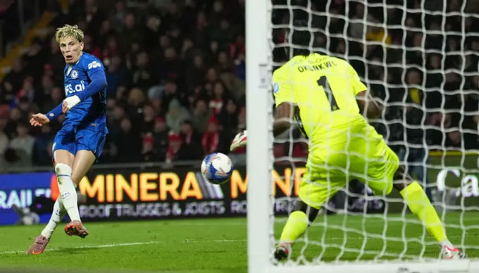 Garnacho đóng góp 1 bàn thắng trong chiến thắng 4-2 của Chelsea trước Wrexham