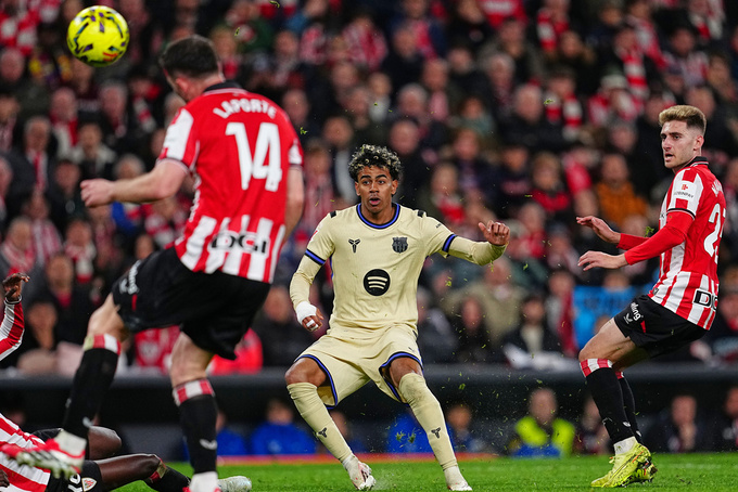 Lamine Yamal đã ghi bàn thắng duy nhất giúp Barca thắng Bilbao 1-0
