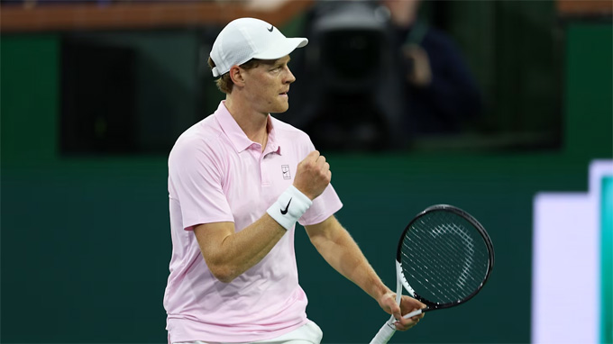 Jannik Sinner lần thứ năm li&ecirc;n tiếp v&agrave;o v&ograve;ng bốn Indian Wells -  Bongdaplus.vn