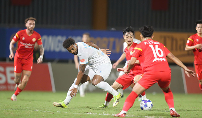 PVF-CAND đang đối diện với nhiều khó khăn trong cuộc đua trụ hạng - Ảnh: Đức Cường 