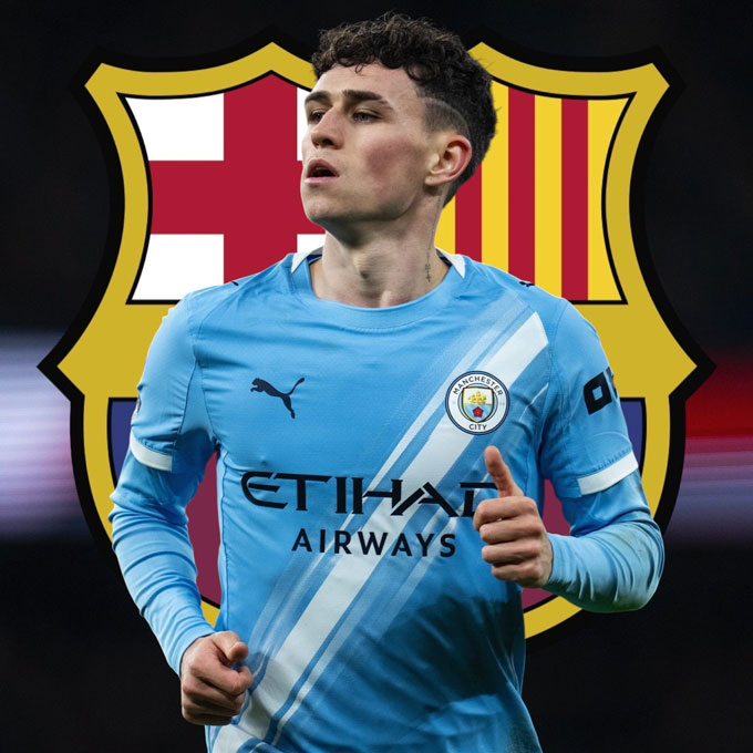 Barca nhắm tới Foden