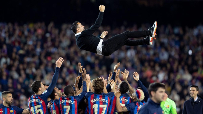 Xavi từng dẫn dắt Barca