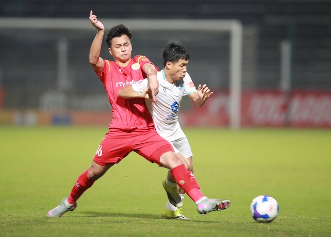 PVF-CAND là đội bóng có nhiều nguy cơ nhất ở cuộc đua trụ hạng - Ảnh: Quang Dương