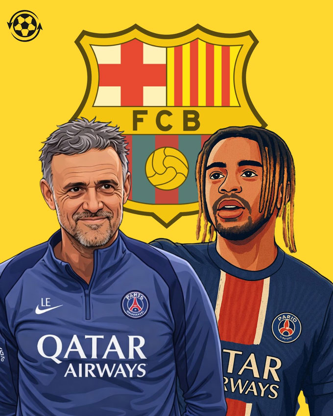 Enrique muốn đưa Barcola cùng sang Barca