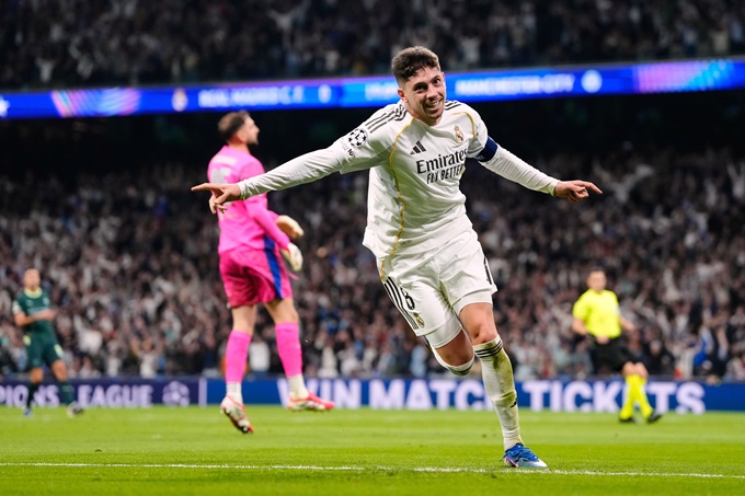 Người hùng Federico Valverde với cú hat-trick đầu tiên trong sự nghiệp