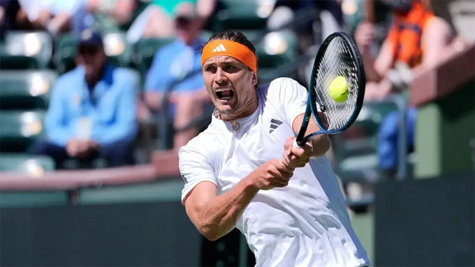 Zverev đứng trước cơ hội trở lại vị trí số ba thế giới. Ảnh: AP