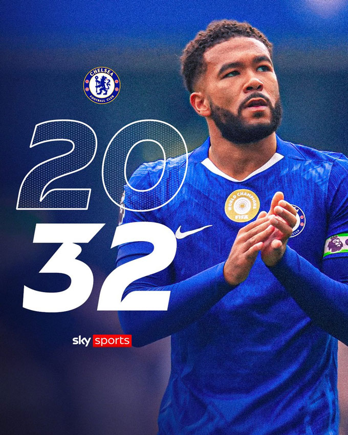 Hợp đồng mới của James với Chelsea có thời hạn đến 2032