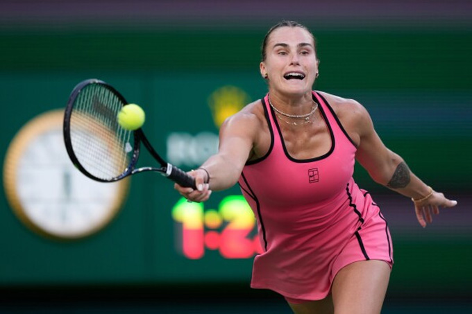 Aryna Sabalenka chỉ cách danh hiệu WTA thứ 23 một trận thắng nữa. Ảnh: AP