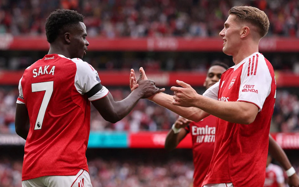 Màn phối hợp của Saka với Gyokeres quá kém dù đã có 28 trận bên nhau