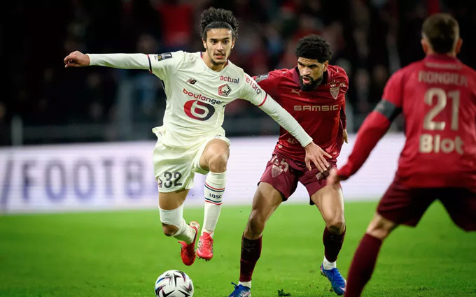  Trận đấu giữa Rennes và Lille diễn ra khá hấp dẫn