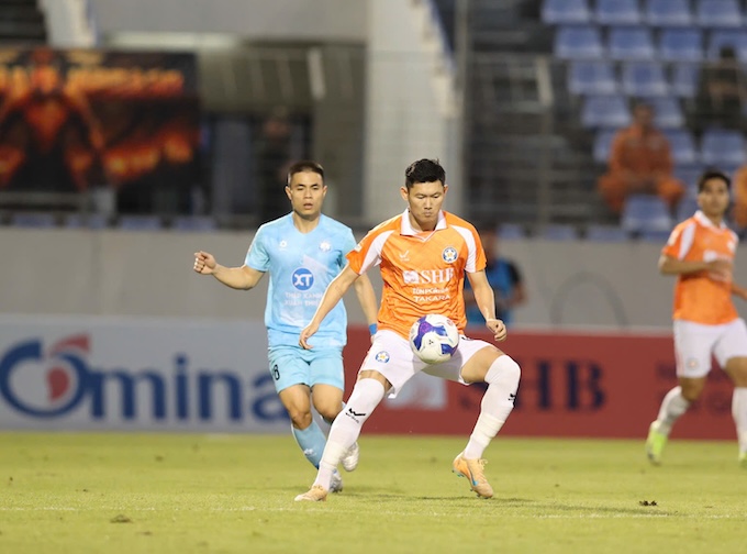 Các cầu thủ Đà nẵng cũng đã thi đấu rất ngoan cường. Ảnh: CTV