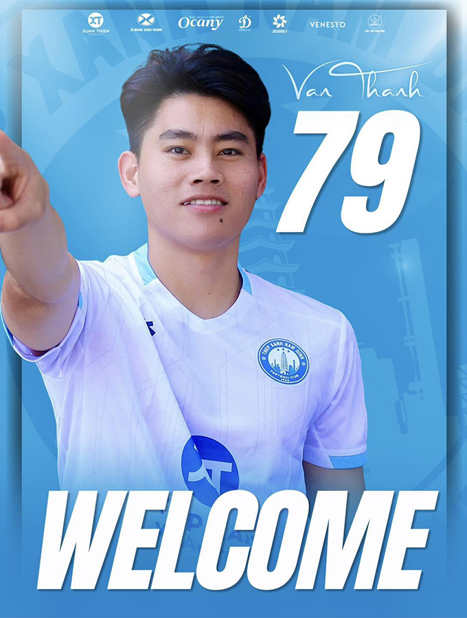 Lê Văn Thành là tân binh thứ 2 gia nhập Nam Định ở giai đoạn lượt về 