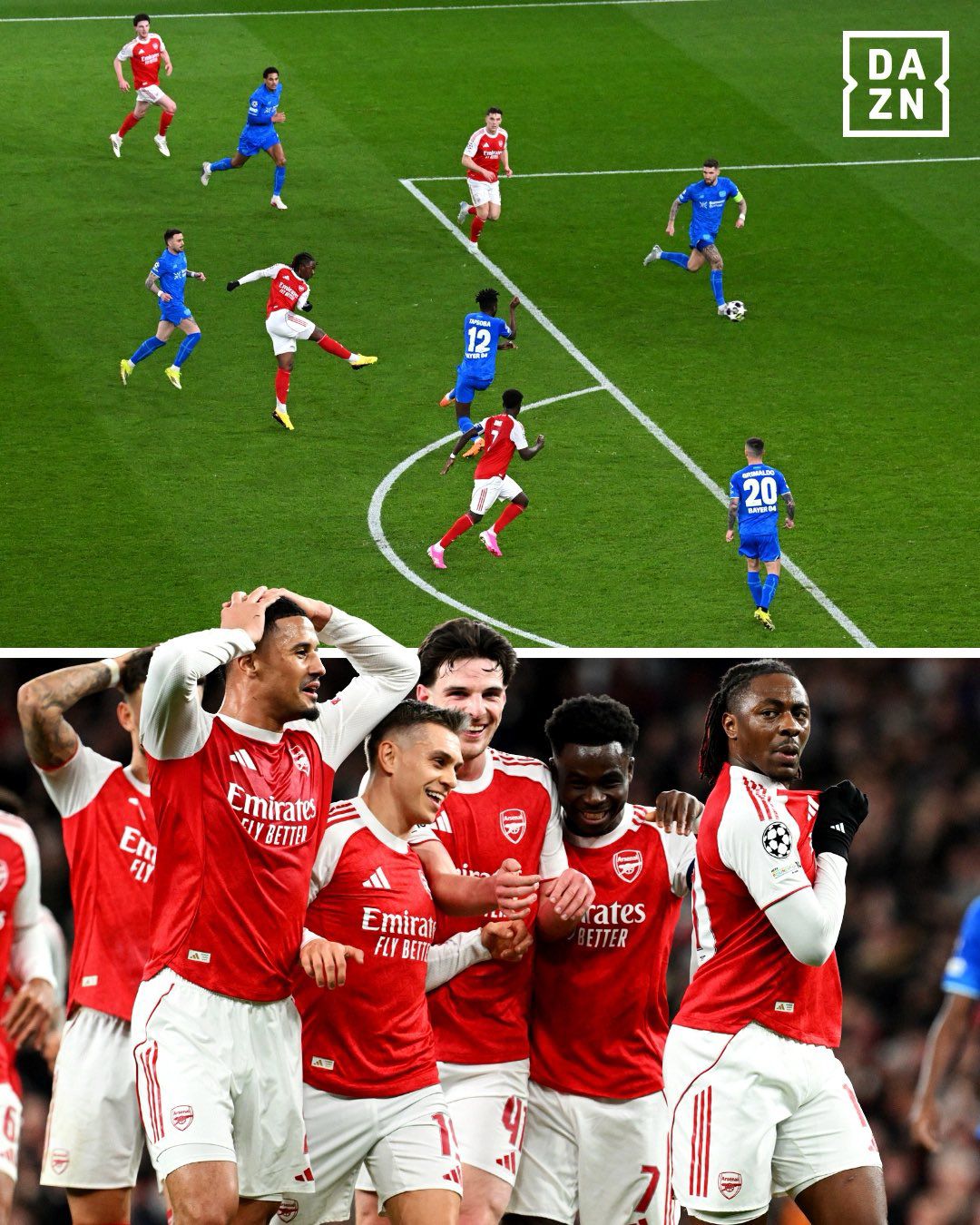 Bàn thắng đẹp mắt của Eze vào lưới Leverkusen