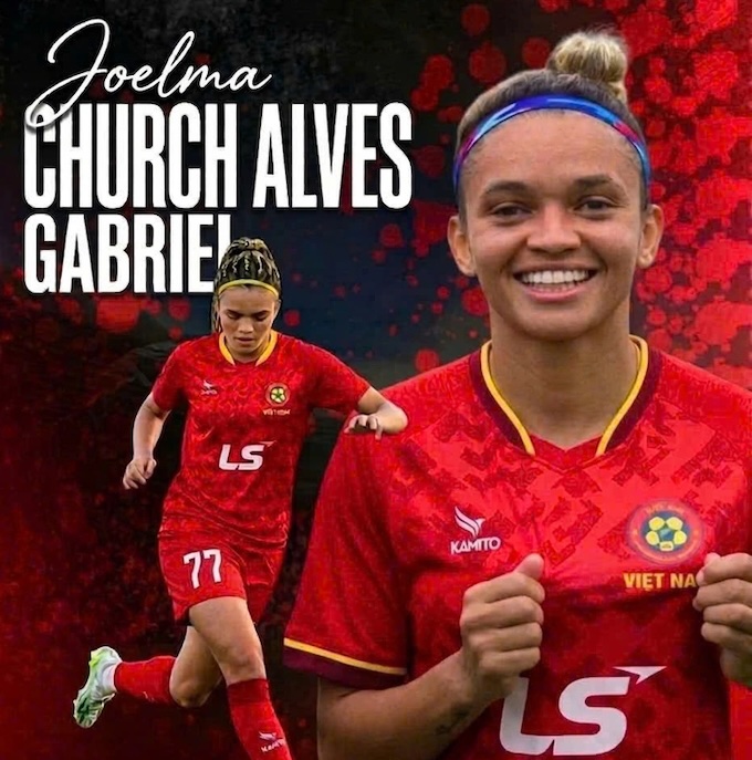 Tiền đạo Alves vừa gia nhập CLB nữ TP.HCM. Ảnh: FBNV 