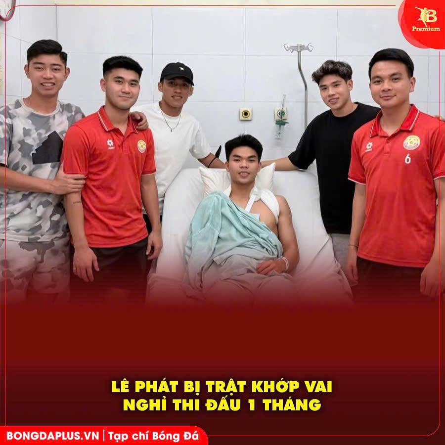 Nguyễn Lê Phát bị trật khớp vai, không cần phải phẫu thuật nhưng vẫn cần 1 tháng để hồi phục