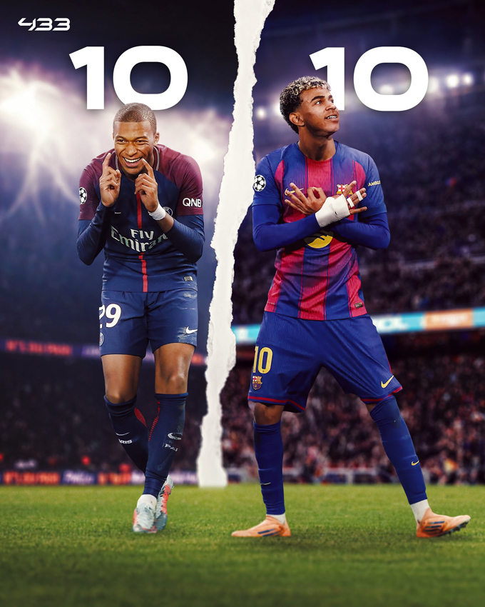 Yamal trở thành cầu thủ trẻ nhất chạm mốc 10 bàn, vượt qua kỷ lục trước đó của Kylian Mbappe. Ảnh: Twitter