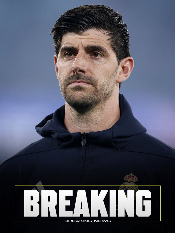 Chấn thương của Courtois nặng hơn dự kiến. Ảnh: Twitter