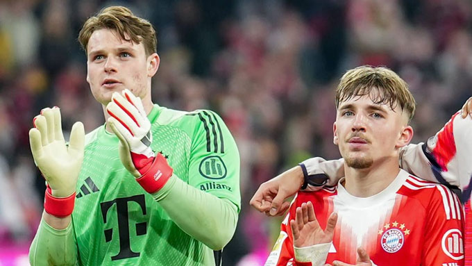 Jonas Urbig và Lennart Karl có lần đầu được triệu tập lên ĐT Đức. Ảnh: Kicker 