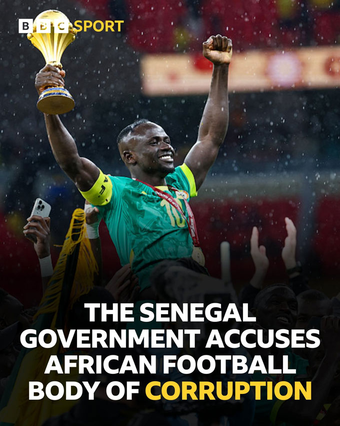 Liên đoàn Bóng đá Senegal (FSF) ra thông cáo chỉ trích đây là quyết định “bất công, chưa từng có và không thể chấp nhận”. Ảnh: Twitter