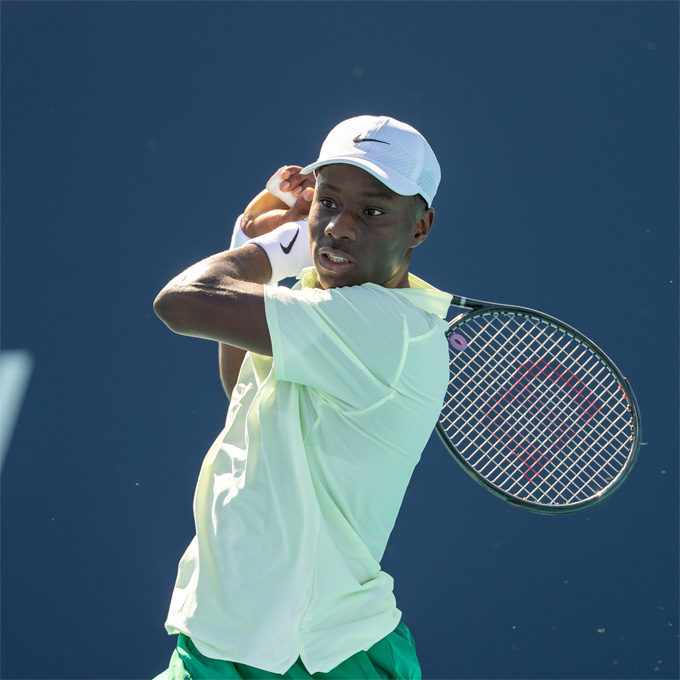 Kouame là tay vợt đầu tiên sinh năm 2009 trở về sau thắng trận tại ATP Tour. Ảnh: ATP