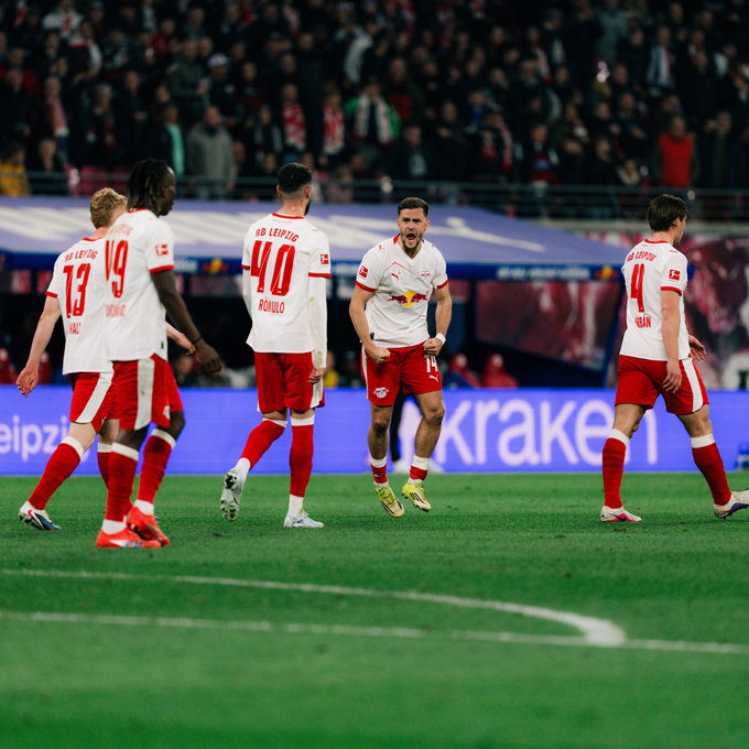 Chiến thắng tưng bừng giúp RB Leipzig tạm leo lên vị trí thứ 3. Ảnh: Twitter