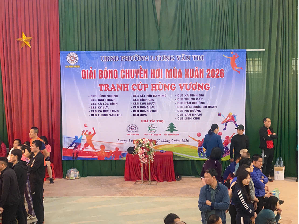 Giải Bóng chuyền hơi mùa xuân năm 2026 – Tranh Cúp Hùng Vương