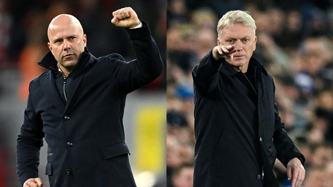 Trong khi David Moyes đang giúp Everton bay cao thì Arne Slot gặp nhiều khó khăn tại Liverpool