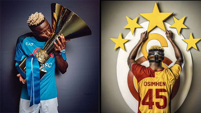 Osimhen có những ngày đáng nhớ ở cả Napoli và Galatasaray