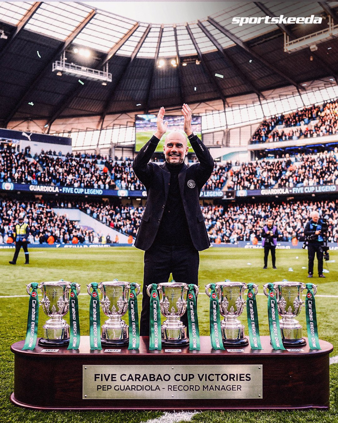 Pep là HLV vô địch Cúp Liên đoàn nhiều lần nhất lịch sử. Ảnh: Twitter