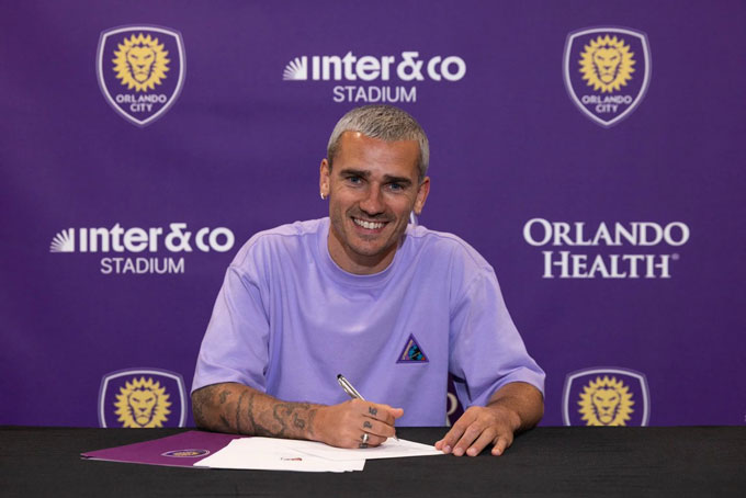 Griezmann chính thức ký hợp đồng với Orlando - Ảnh: Twitter Orlando City
